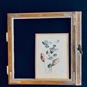 Original Aquarell Bild Eukalyptus Blüten , Frühling Bild, Aquarell Bild, Aquarell Kunst, handgefertigt Bild 10