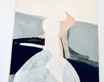 Abstrakte Öl Malerei „Sehnsucht“ Leinwand, Original handgefertigte Kunst, abstraktes Bild