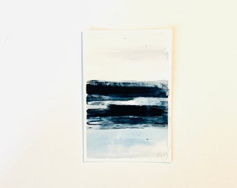 ORIGINAL Aquarell Bild MEER „El mar“ WELLEN abstract Art,Landschaft Illustration