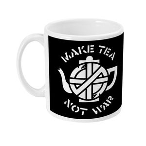 CRASS - Make Tea Not War - White Text - Mug
