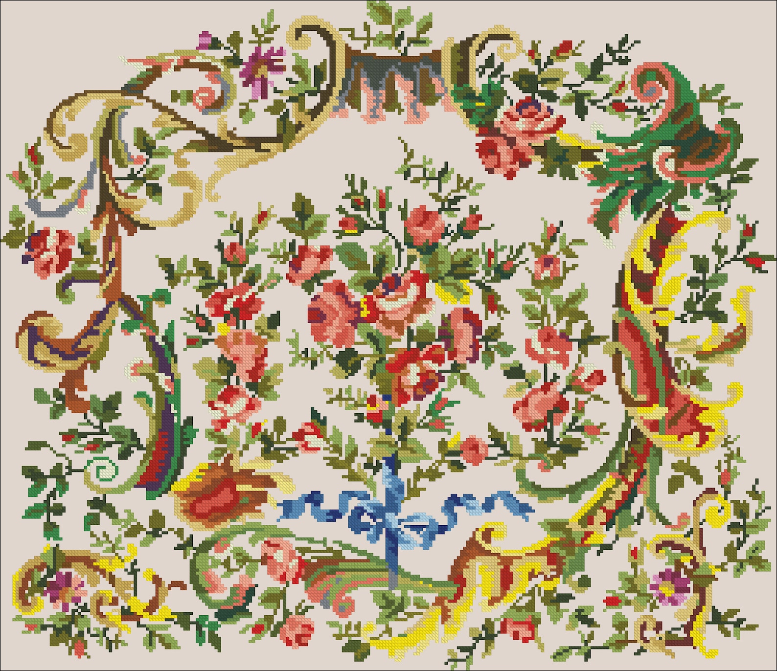 Старинные схемы вышивки. Старинная вышивка. Старинные гобелены схемы. Реконструкция старинной вышивки. Орнамент для вышивки рококо.