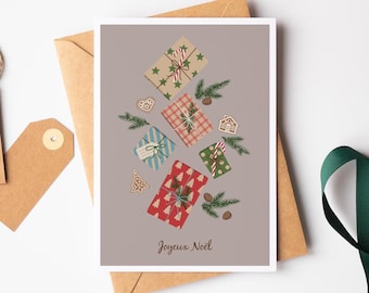 Buono regalo di Natale, decorazioni natalizie, biglietto di buon Natale, biglietto di auguri, biglietto di auguri di fine anno, biglietto di felice anno nuovo