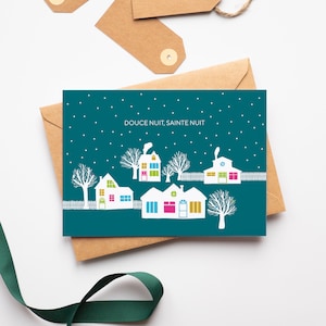 Christmas card, sweet night holy night, Christmas card, end of year celebration, happy holidays, merry Christmas