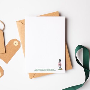 Carte casse-noisette, carte joyeux Noël, carte fêtes de fin d'année, décoration traditionnelle du massif des Monts Métallifères image 4