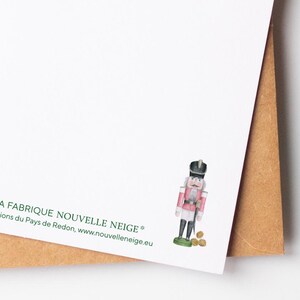 Carte casse-noisette, carte joyeux Noël, carte fêtes de fin d'année, décoration traditionnelle du massif des Monts Métallifères image 5