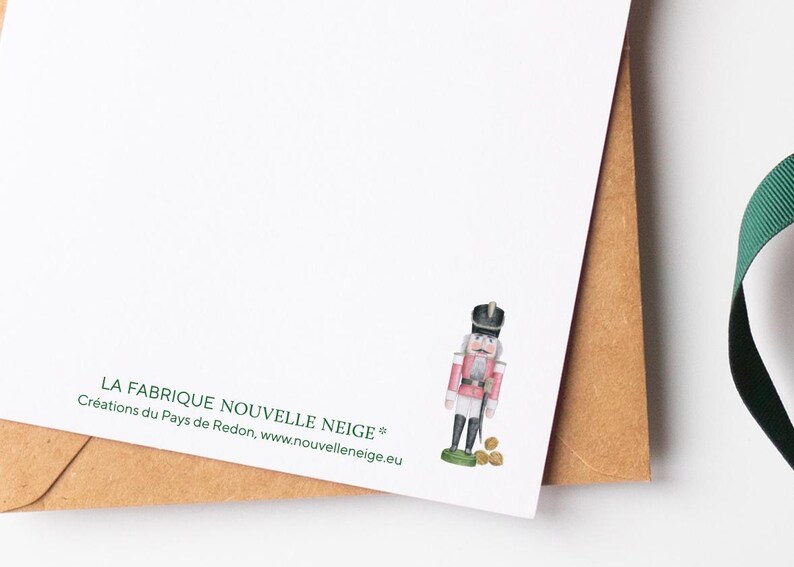 Carte casse-noisette, carte joyeux Noël, carte fêtes de fin d'année, décoration traditionnelle du massif des Monts Métallifères image 5