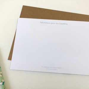 Carte de voeux pour un baptême à offrir aux jeunes parents ou à son filleul image 4