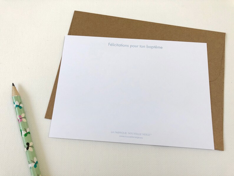 Carte de voeux pour un baptême à offrir aux jeunes parents ou à son filleul image 4