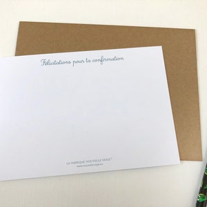 Carte de félicitations pour la confirmation, carte de félicitations, carte de voeux, pour une jeune fille image 4