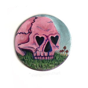 Valentine&#39;s Skull Original Painting