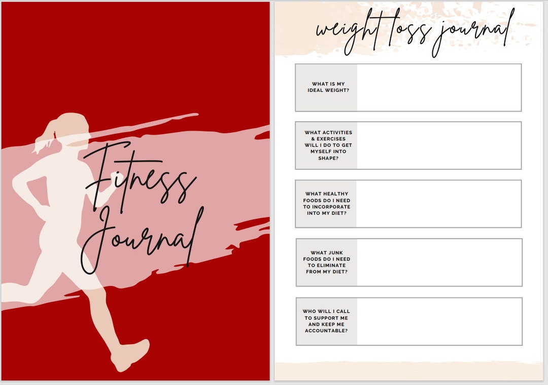 Digital File Gym Course Fitness Journal Digital File - Etsy