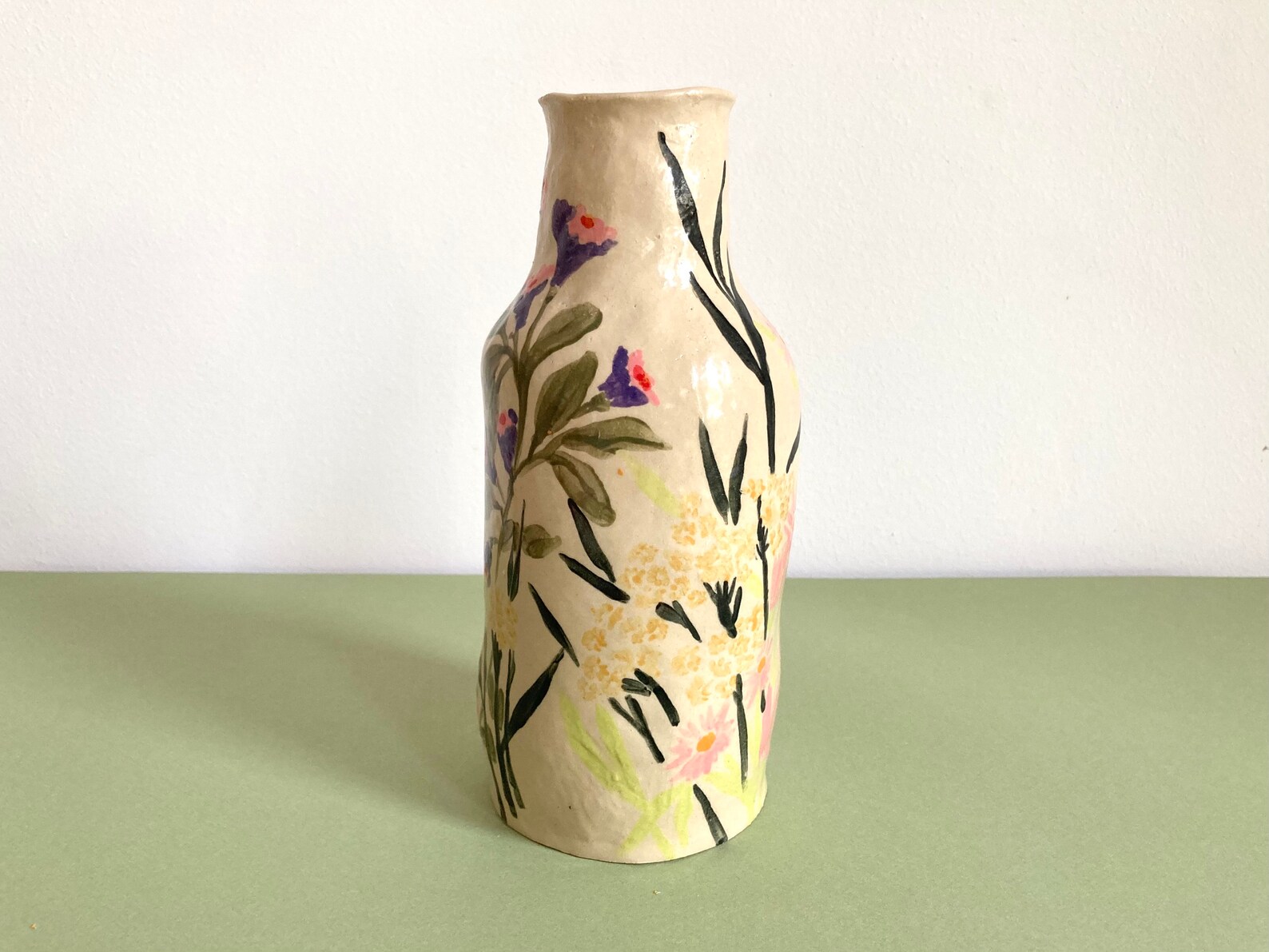 Wildflower Vases Ceramic Vase Pottery Vase Ceramic Vase Etsy
