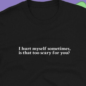 Ik heb mezelf soms pijn gedaan... yung emo Blud Korte-Mouw Unisex T-shirt