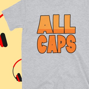 M F ALL CAPS DOOM  Short-Sleeve Unisex T-Shirt