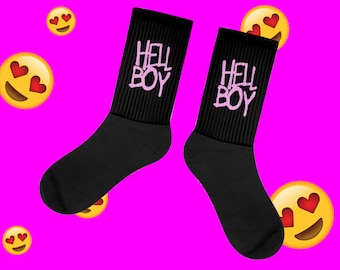 Lil Hell Boy Emo peep Socks