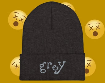 Suicide GRIS Gorro con puños