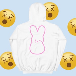 Lil Bunny Backprint Emo Peep Goth Unisex Hoodie