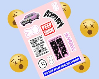 Lil Emo Peep Sticker sheet/pack