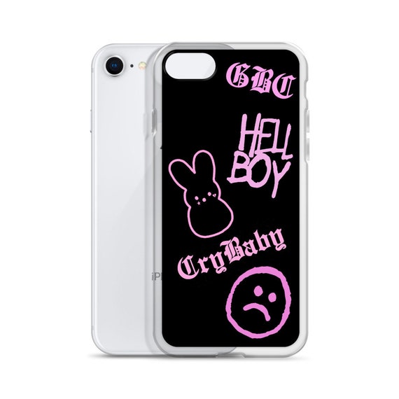 Lil Emo Peep Style Iphone Case Pink Gbc Hellboy Bunny Cry Etsy