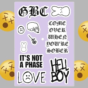 Lil Emo Peep Sticker sheet/pack
