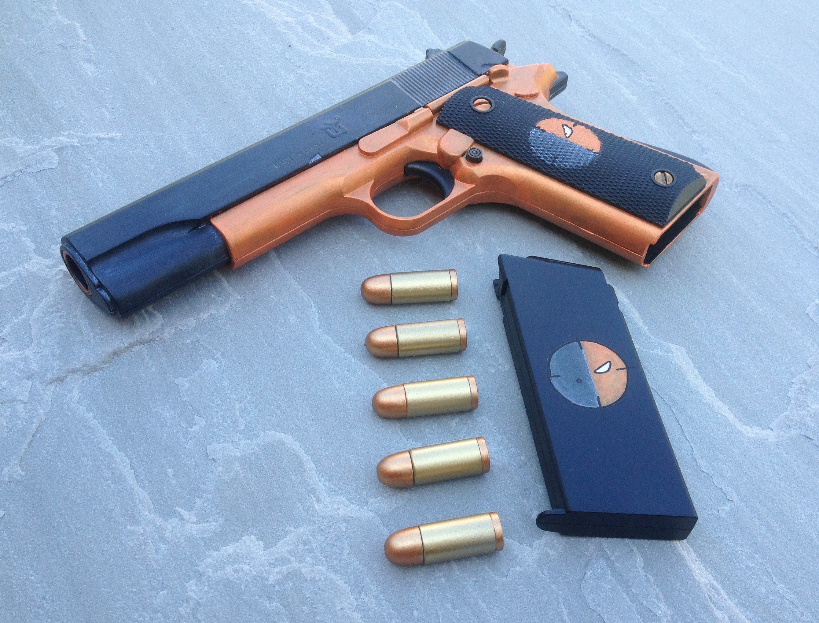 Deathstroke Pistol Prop Replica 1911 Colt 45 Toy Gun for Etsy Deathstroke Pistol Prop Replica 1911 Colt 45 Toy Gun for Etsy
