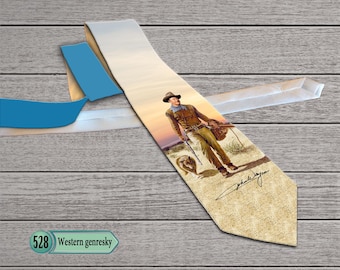 Krawat John Wayne Western – styl kowbojski