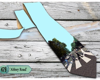 Abbey Road Necktie, One moment from the Beatles, Original tie,  A man&#39;s tie, Free Shipping.