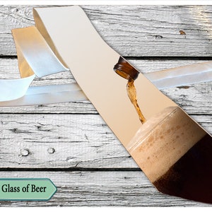 Tie shaping glass of beer, Necktie Tie .