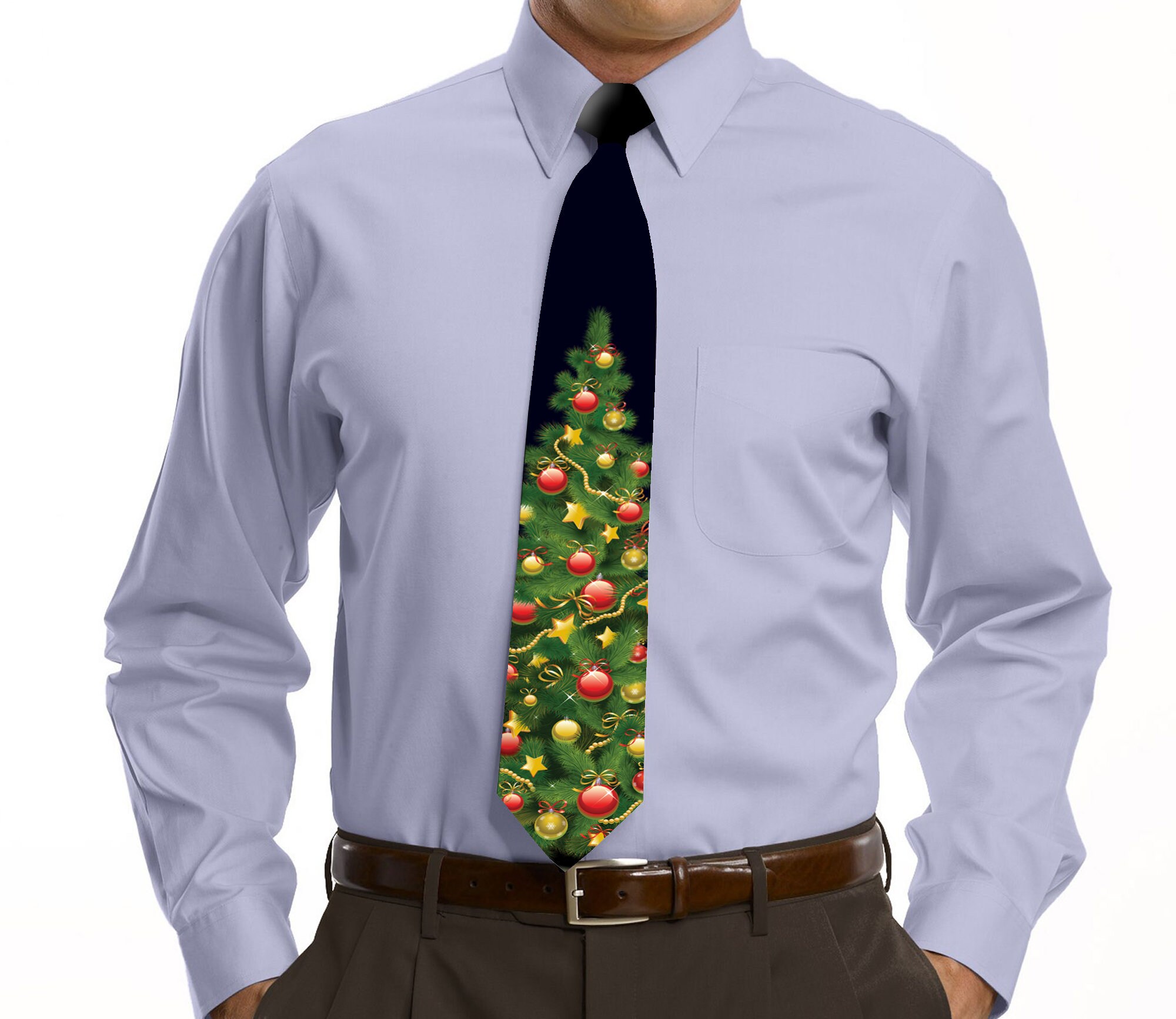 Corbata de Navidad para hombre, corbata de feliz año nuevo. Corbata ...