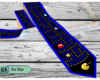 Pac Man Game Necktie, Pac-Man is a  video game, And now for all lovers of nostalgia, also a tie