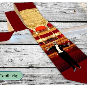 Tchaikovsky Necktie - A tie in honor of one of the greatest composers in the world, 1840 – 1893.  Free Shipping