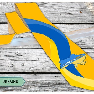 Solidarity with Ukraine Necktie,