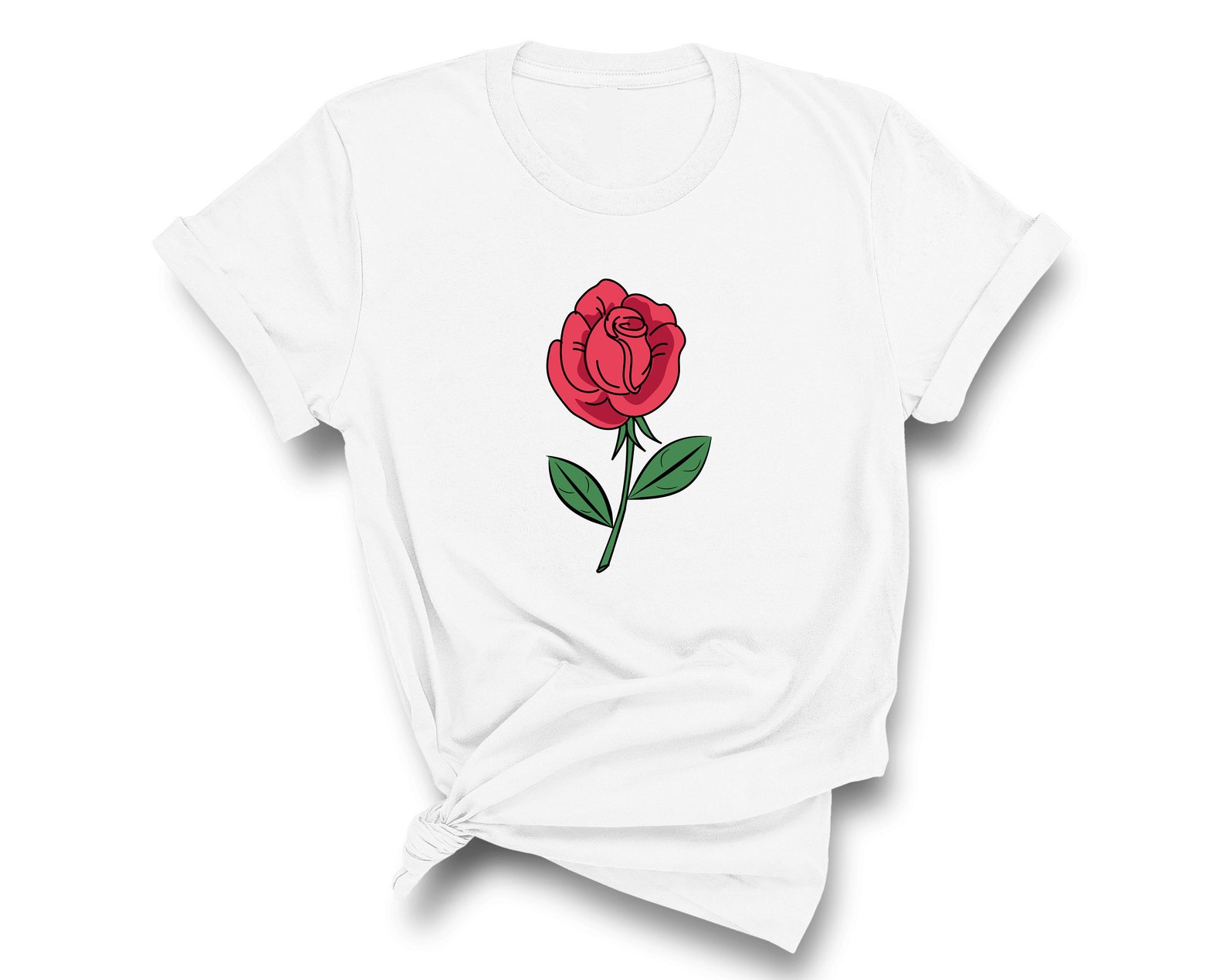 Rose Shirt Botanical Shirt Red Rose Tshirt Flower Shirt - Etsy