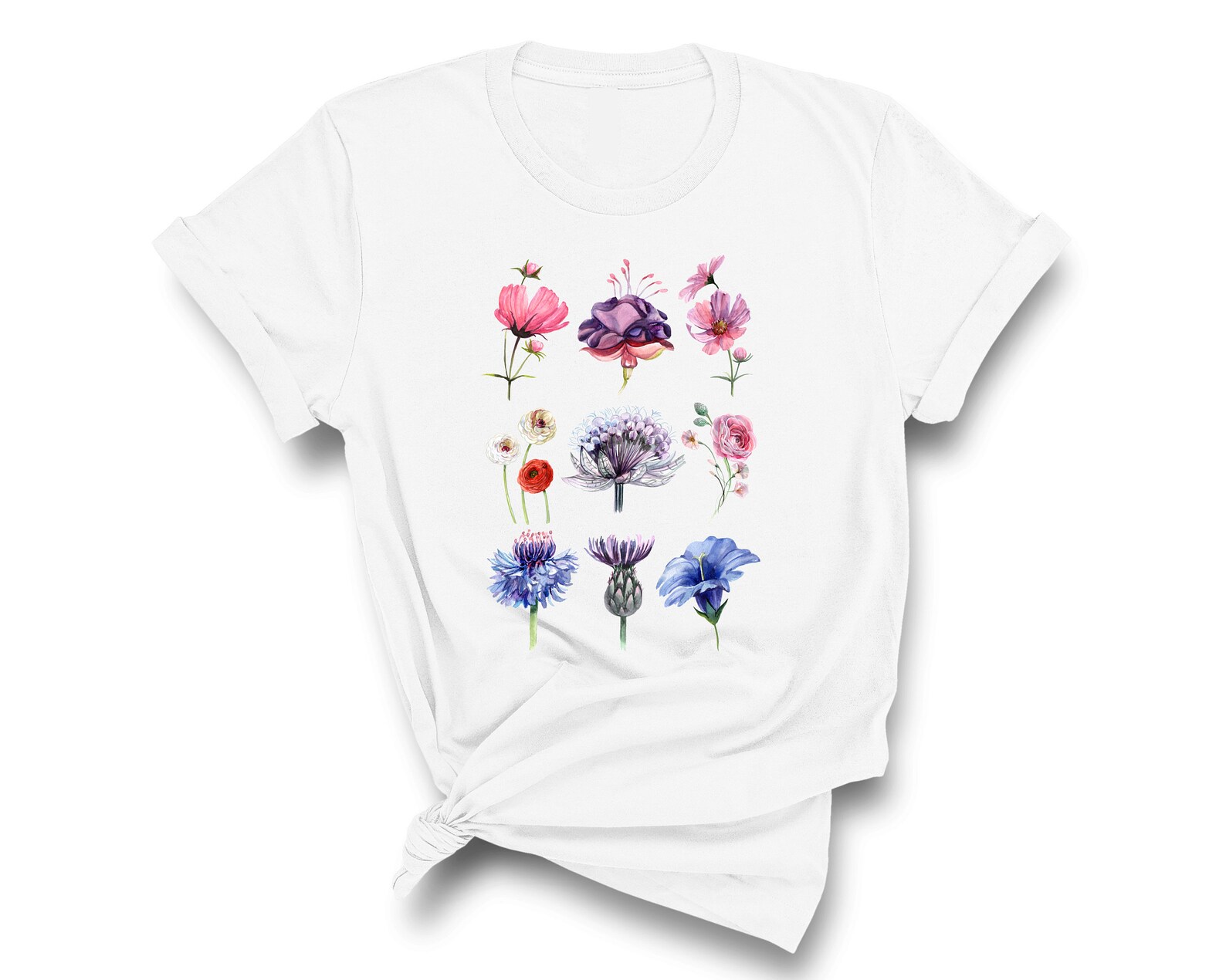 Flower Shirt Botanical Shirt Plant Shirt Flowers Shirt Etsy