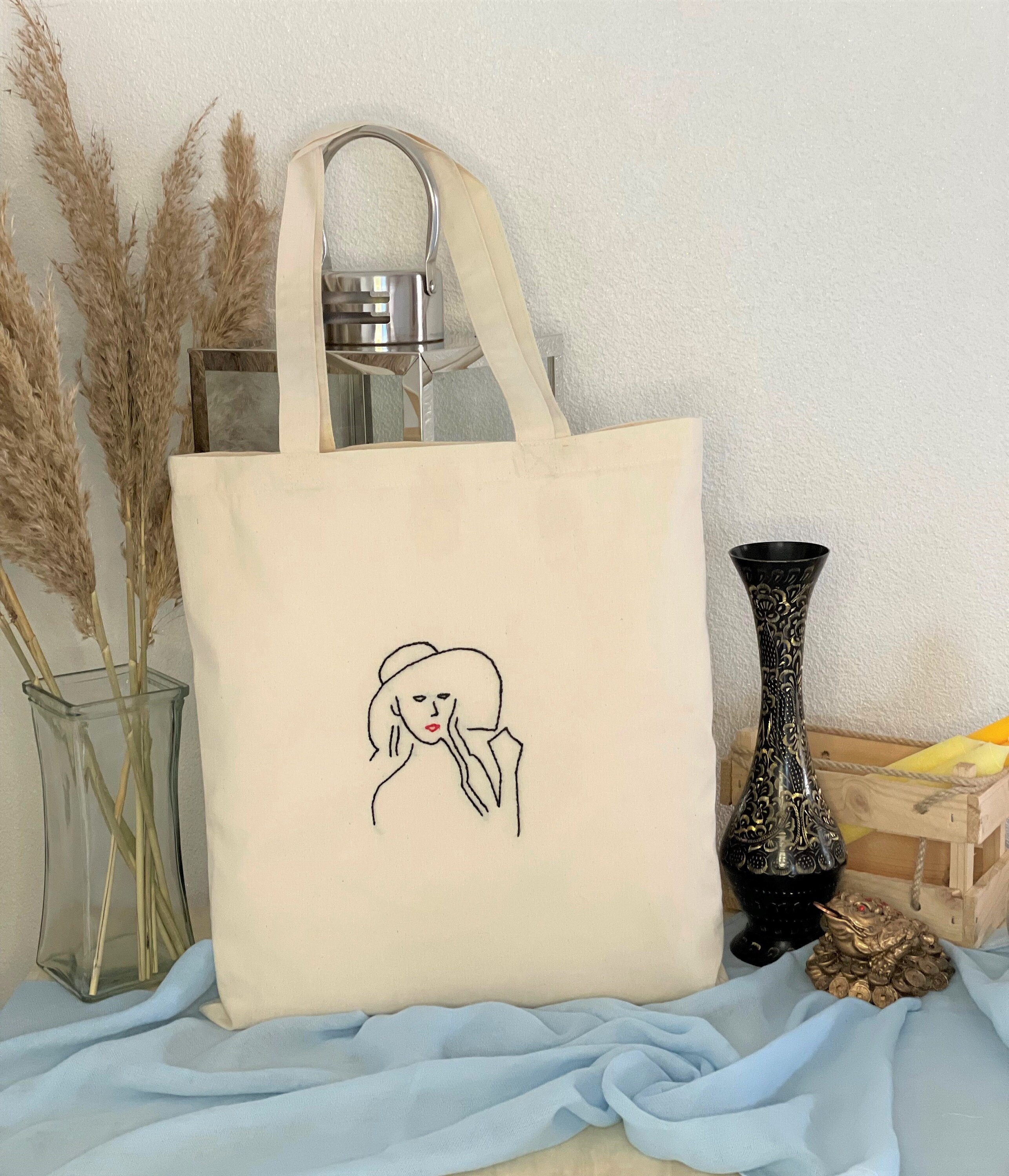 bestickte jutebeutel