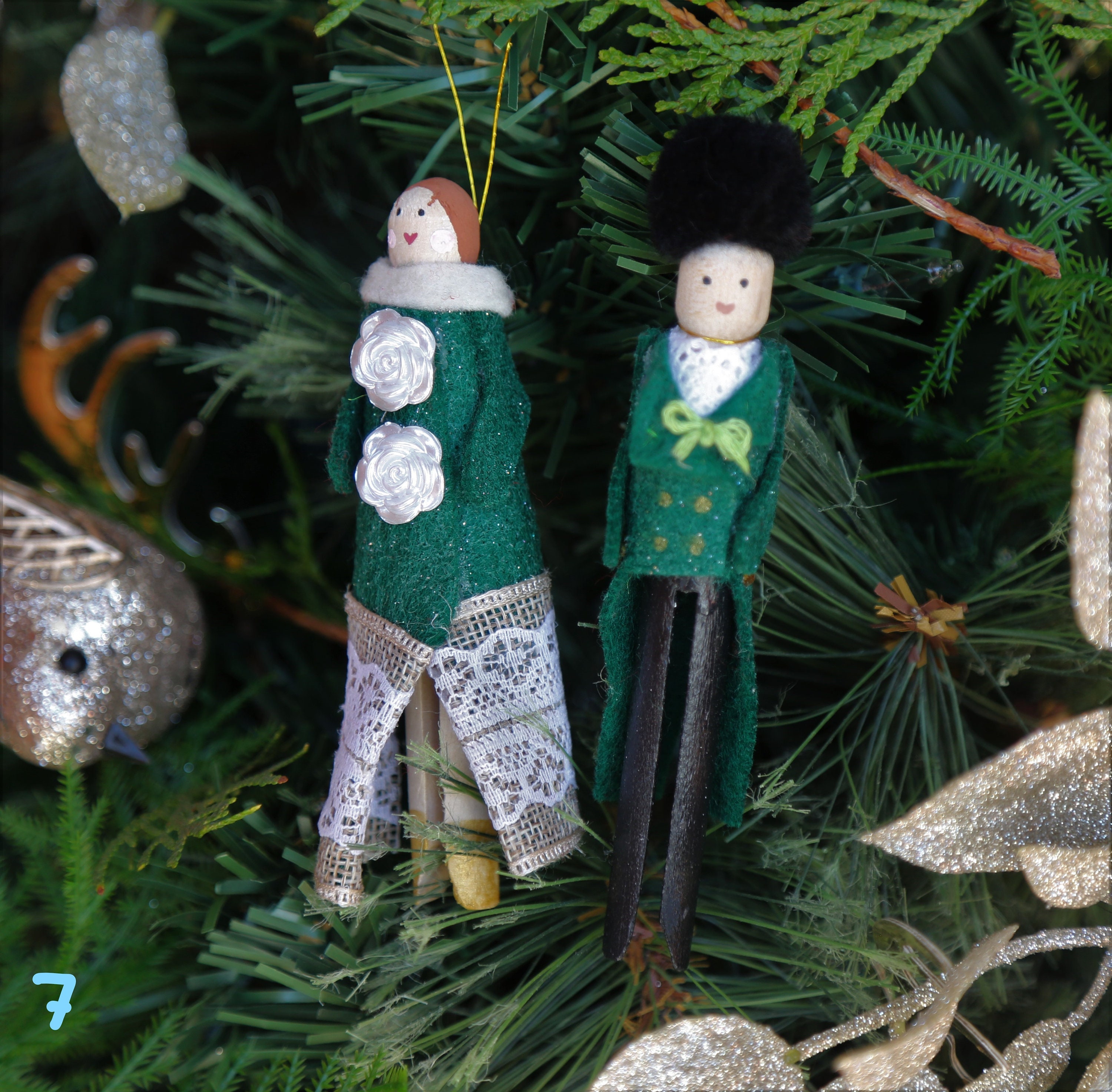 Christmas Ornament Handmade ,christmas Doll Ornament ,family Holiday