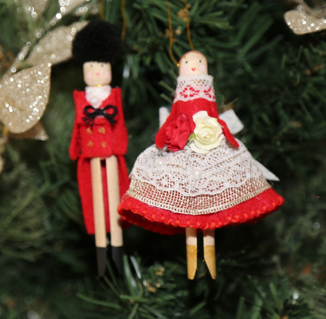 Christmas Doll Ornament,handmade Christmas Doll,holiday Ornament ...