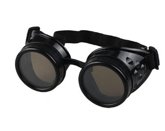 Funky Steampunk Goggles Colored punk Ocular Loupe Rustic Gothic Men Punk  Glasses