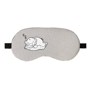 Elephant Plush Sleep Eye Masks Animal Mask with Detachable Reusable Ice Pack Hot/Cold Gel Perfect For Use as a Travel aid Sleeping Men Women