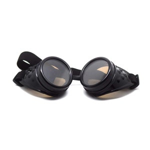 Occhiali Steampunk Con Lenti Blu - Cyber Goggles Vintage Per Cosplay E Feste - Foto 9