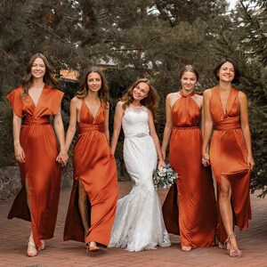Brautjungfer kleid satin