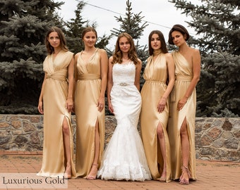 plus size gold gown