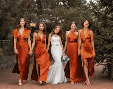 bridesmaid dresses ottawa ontario Made In USA Dusty Rose Infinity Dress Multiway Bridesmaid Dress Convertible Made In USA