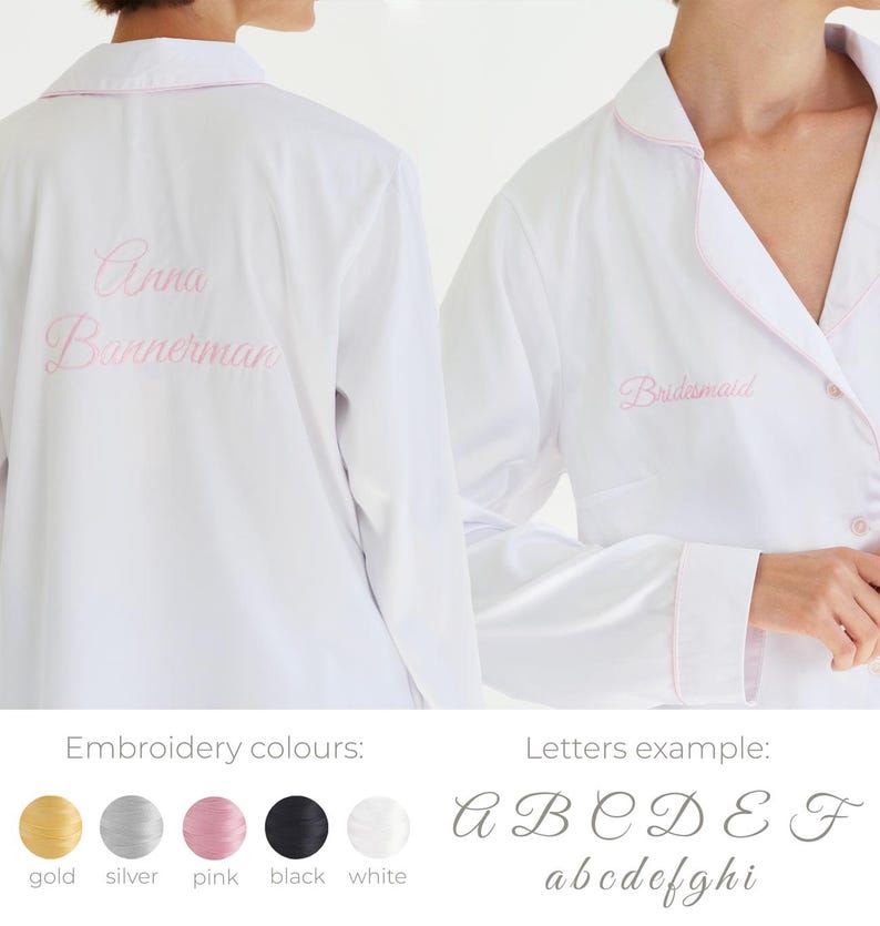 Zijden pyjama, zijden pyjama voor dames, satijnen pyjama, kerstpyjama, pyjama met lange mouwen, satijnen kerstpyjama's met knoopsluiting groen afbeelding 9