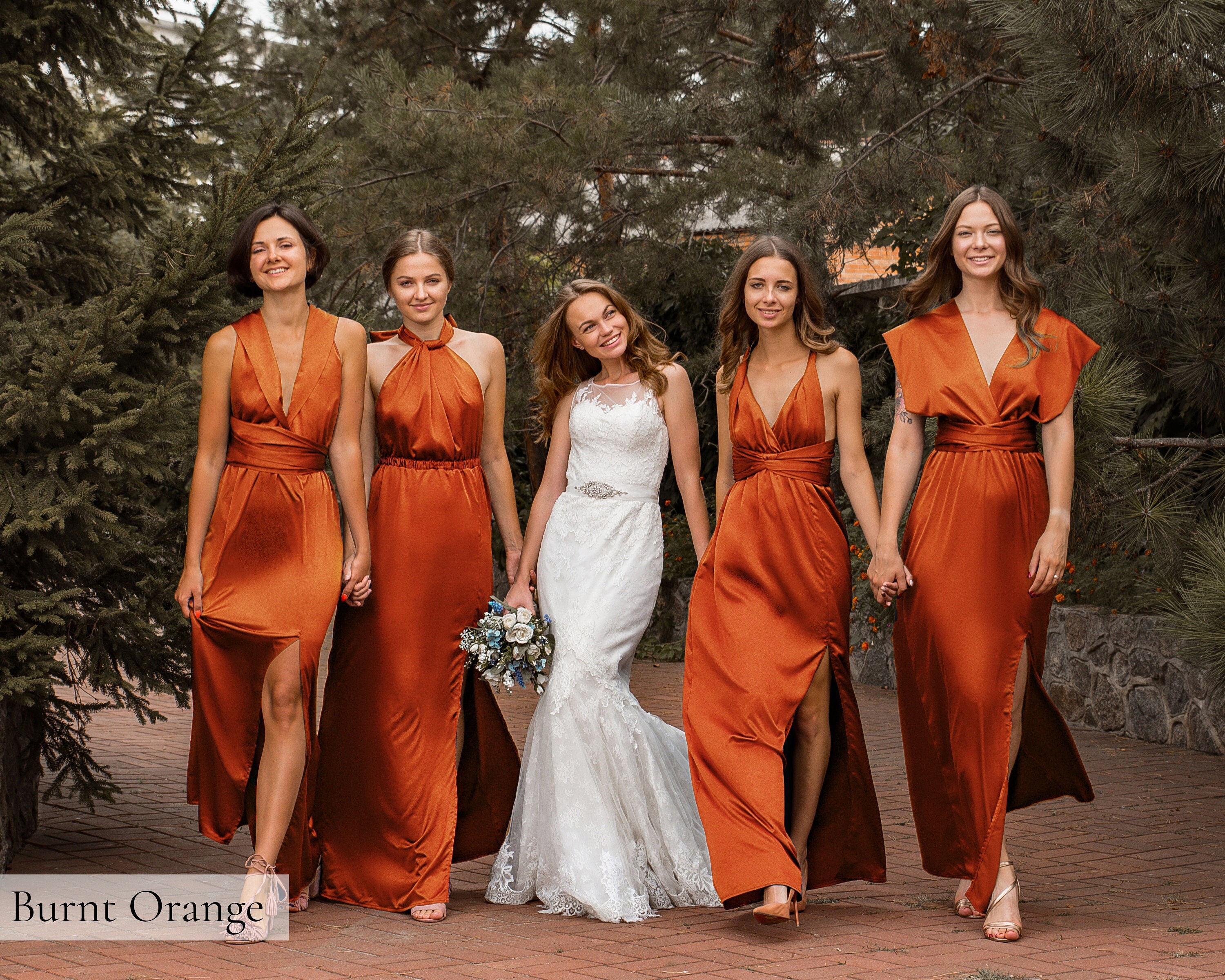 Dark orange dress hotsell