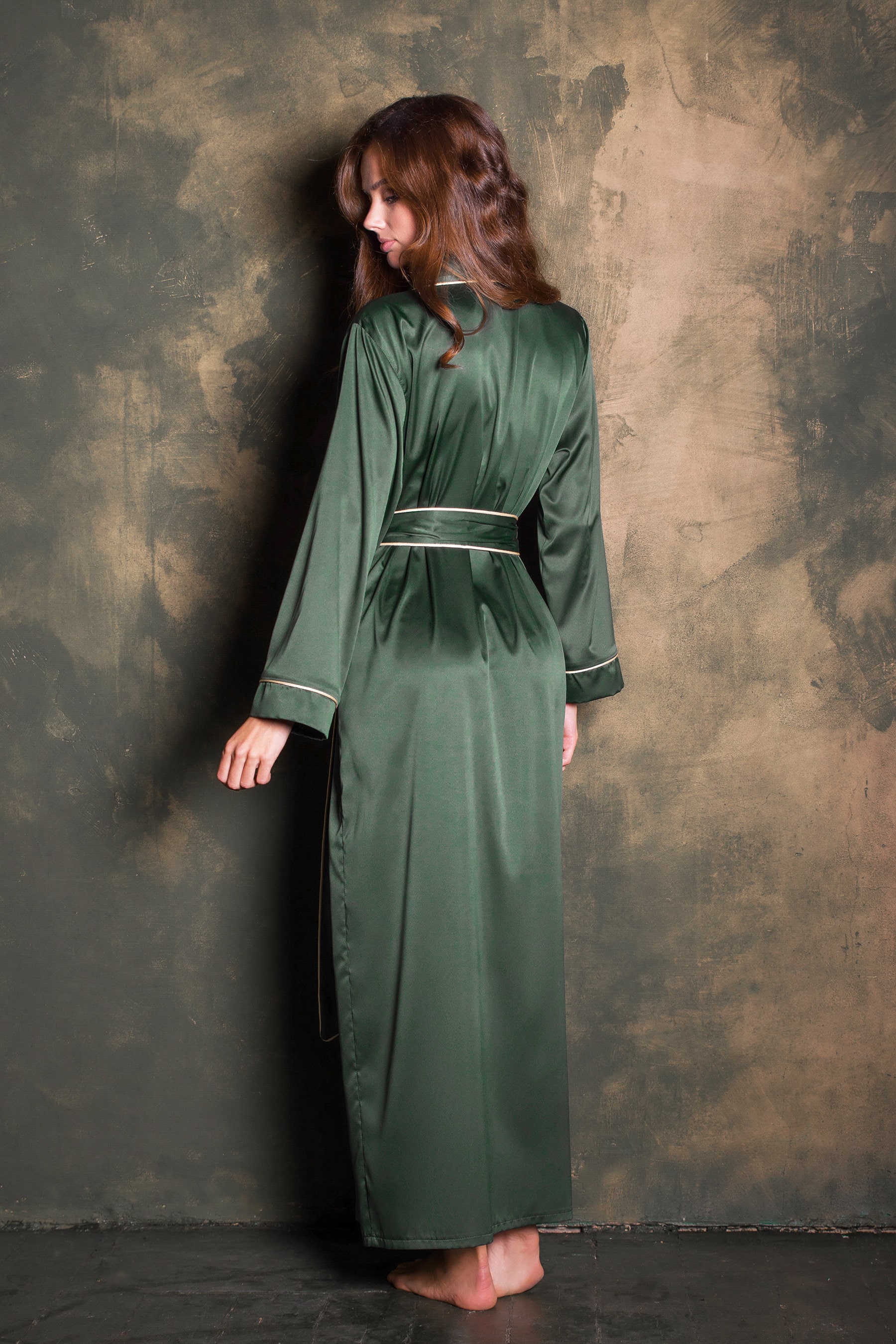 etsy silk dressing gown Mens Silk Robe