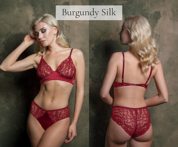 Red Lace Lingerie Set, See Through Lingerie, Gift for Girlfriend, Red  Underwear -  Canada