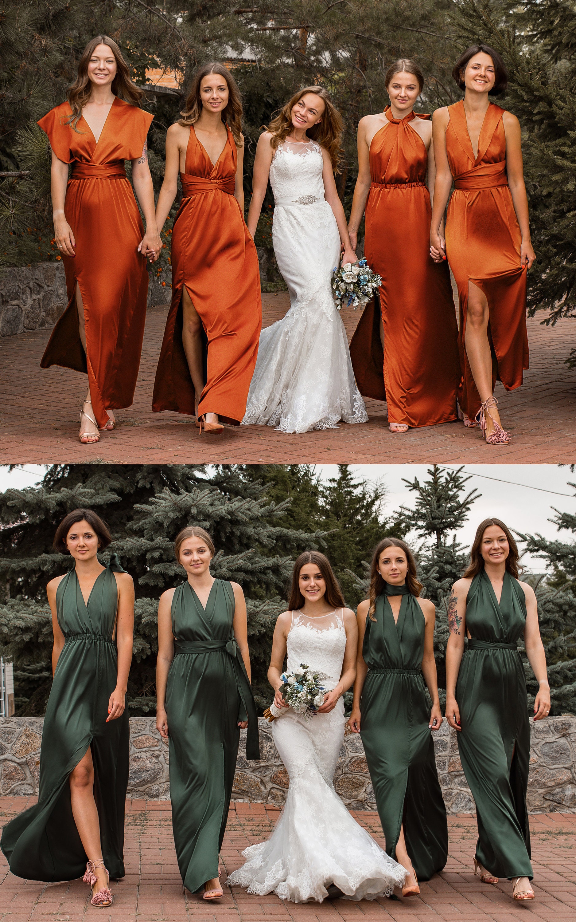 women's amazon bridesmaid dresses Silk White Bridal Dress * Long Multiway Dress Transformer * Convertible Dress * Womens Plus Size Ladies Infinity Dress Satin Wrap MT230415 Size Chart Black Lace Dress Party Width:Medium