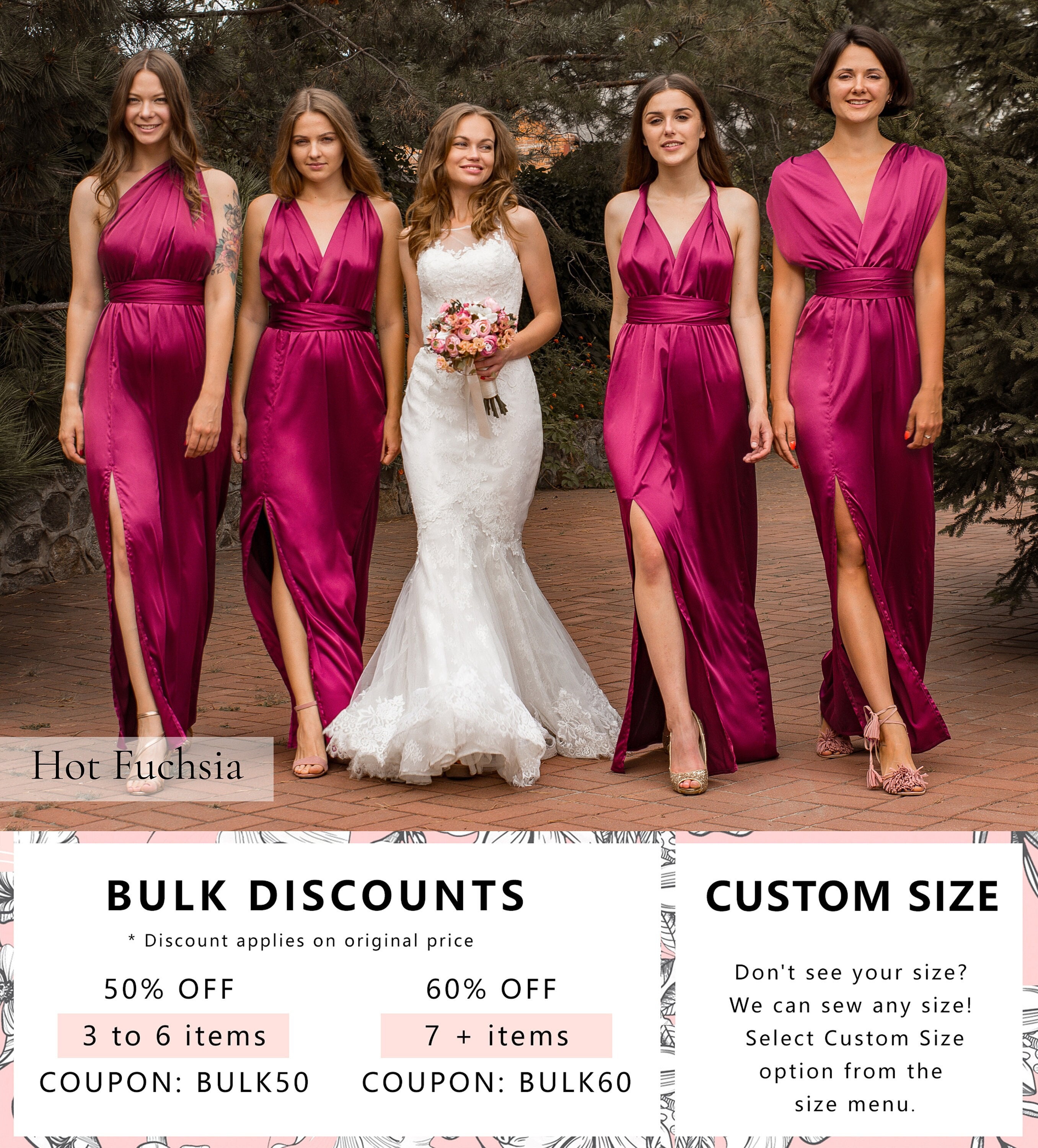 Fuchsia Bridesmaid Dresses 