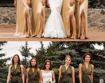 davids bridal plus size bridesmaid dress Kente African Print Multiway Infinity Maxi Dress